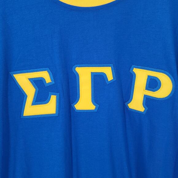 Sigma Gamma Rho ringer women's sorority tshirt NWT Sz 3XL Greek Life Collegiate - Picture 3 of 9